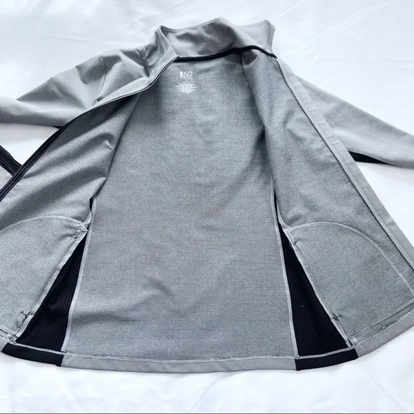 Splits59 Transitional Full Zip Thumbhole Long Sleeve Pocket Jacquard Jacket S - Picture 4 of 10